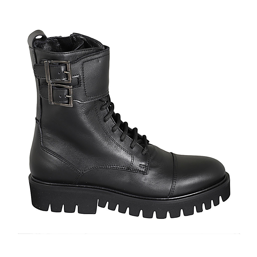 Patent leather combat boots best sale with heel