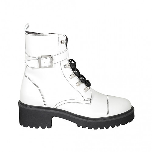 ankle combat boots with zipper