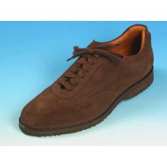 Chaussure sportif à lacets pour hommes en daim marron - Pointures disponibles:  36