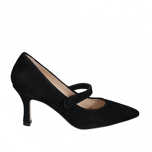 Escarpin 2024 noir daim