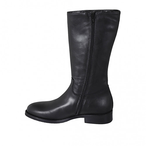 low zipper boots