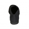 Mocassin frioulanes pour femmes en tissu elastique noir talon 2 - Pointures disponibles:  32, 33, 34, 35, 42, 43, 44, 45, 46