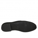 Mocassin frioulanes pour femmes en tissu elastique noir talon 2 - Pointures disponibles:  32, 33, 34, 35, 42, 43, 44, 45, 46