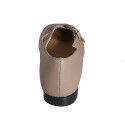 Ballerina Mary Jane da donna con punta squadrata e cinturini in pelle nude tacco 1 - Misure disponibili: 33, 42, 43, 44