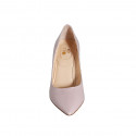 ﻿Escarpin pour femmes en cuir verni rose talon 8 - Pointures disponibles:  32, 33, 34, 42, 43, 44