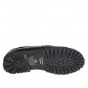 Mocassino da donna con accessorio in vernice nera tacco 3 - Misure disponibili: 32, 35, 43, 44, 45, 46