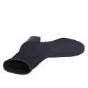 Stivaletto da donna in tessuto elasticizzato blu tacco 5 - Misure disponibili: 32, 33, 34, 35, 42, 43, 44, 45, 46