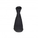 Stivaletto da donna in tessuto elasticizzato nero zeppa 3 - Misure disponibili: 32, 33, 34, 35, 42, 43, 44, 45, 46