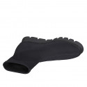 Stivaletto da donna in tessuto elasticizzato nero zeppa 3 - Misure disponibili: 32, 33, 34, 35, 42, 43, 44, 45, 46