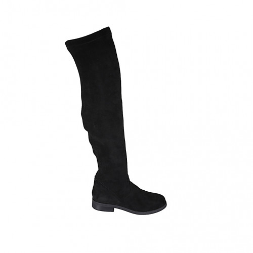 Woman's over-the-knee boot in black...