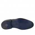 Scarpa derby stringata da uomo in pelle nera con puntale - Misure disponibili: 36, 37, 38, 46, 47, 48, 49, 50, 51, 52