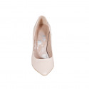 Decolté a punta da donna in pelle nude con tacco 10 - Misure disponibili: 31, 32, 33, 34, 35, 43, 44, 45