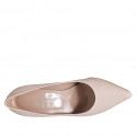 Decolté a punta da donna in pelle nude tacco 7 - Misure disponibili: 31, 32, 33, 35, 42, 43, 44, 45