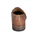 Mocasin elegante para hombre en piel cognac - Tallas disponibles:  36, 37, 38, 46, 47, 48, 49, 50, 51, 52