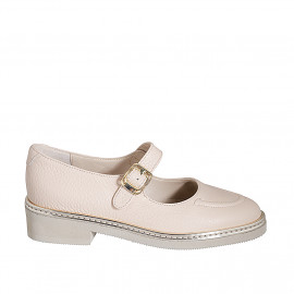 Decolté da donna con cinturino in pelle nude tacco 3 - Misure disponibili: 32, 33, 34, 35, 42, 43, 44, 45, 46