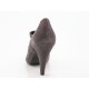 Highfronted pump with zipper in taupe suede heel 8 - Available sizes:  42