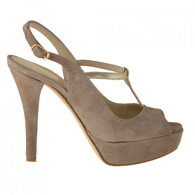 Suede t sale strap heels