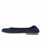 Ballerine pour femmes en daim bleu talon 1 - Pointures disponibles:  32