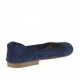 Ballerine pour femmes en daim bleu talon 1 - Pointures disponibles:  32