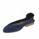 Ballerine pour femmes en daim bleu talon 1 - Pointures disponibles:  32