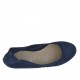 Ballerine pour femmes en daim bleu talon 1 - Pointures disponibles:  32