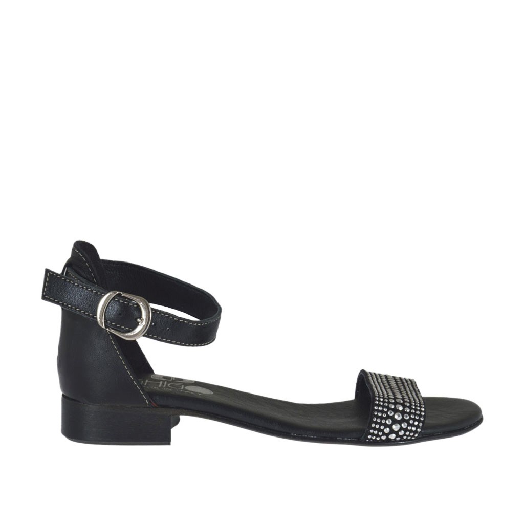 chaussure ouverte noire femme