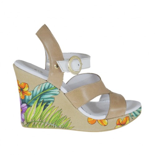 white high wedge sandals