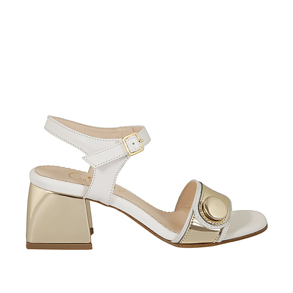 patent sandals with ankle strap