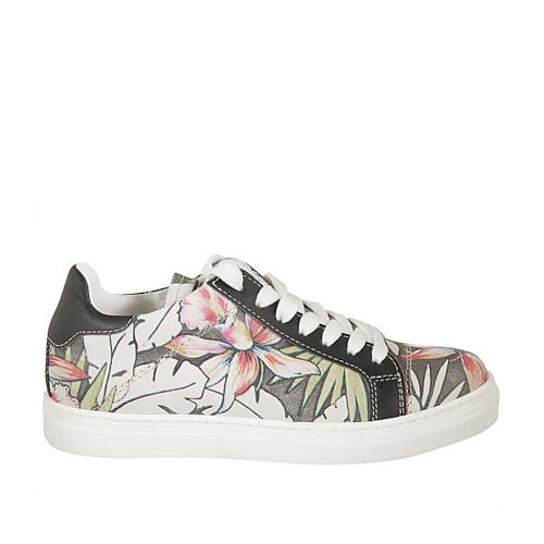 floral printed shoes
