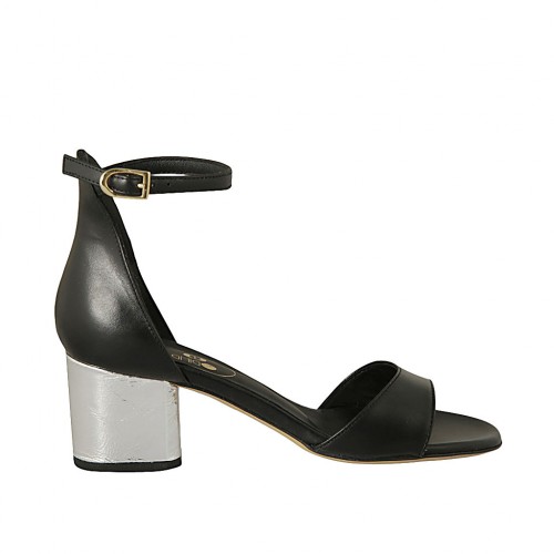 chaussure ouverte noire femme