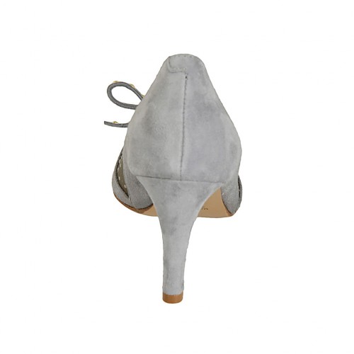 Grey hot sale suede pump