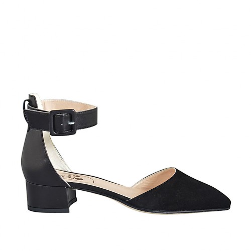 pointy open shoe with ankle strap 