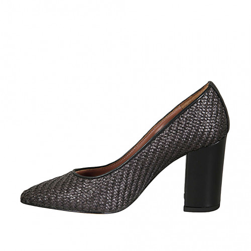 Escarpins cuir best sale tressé femme